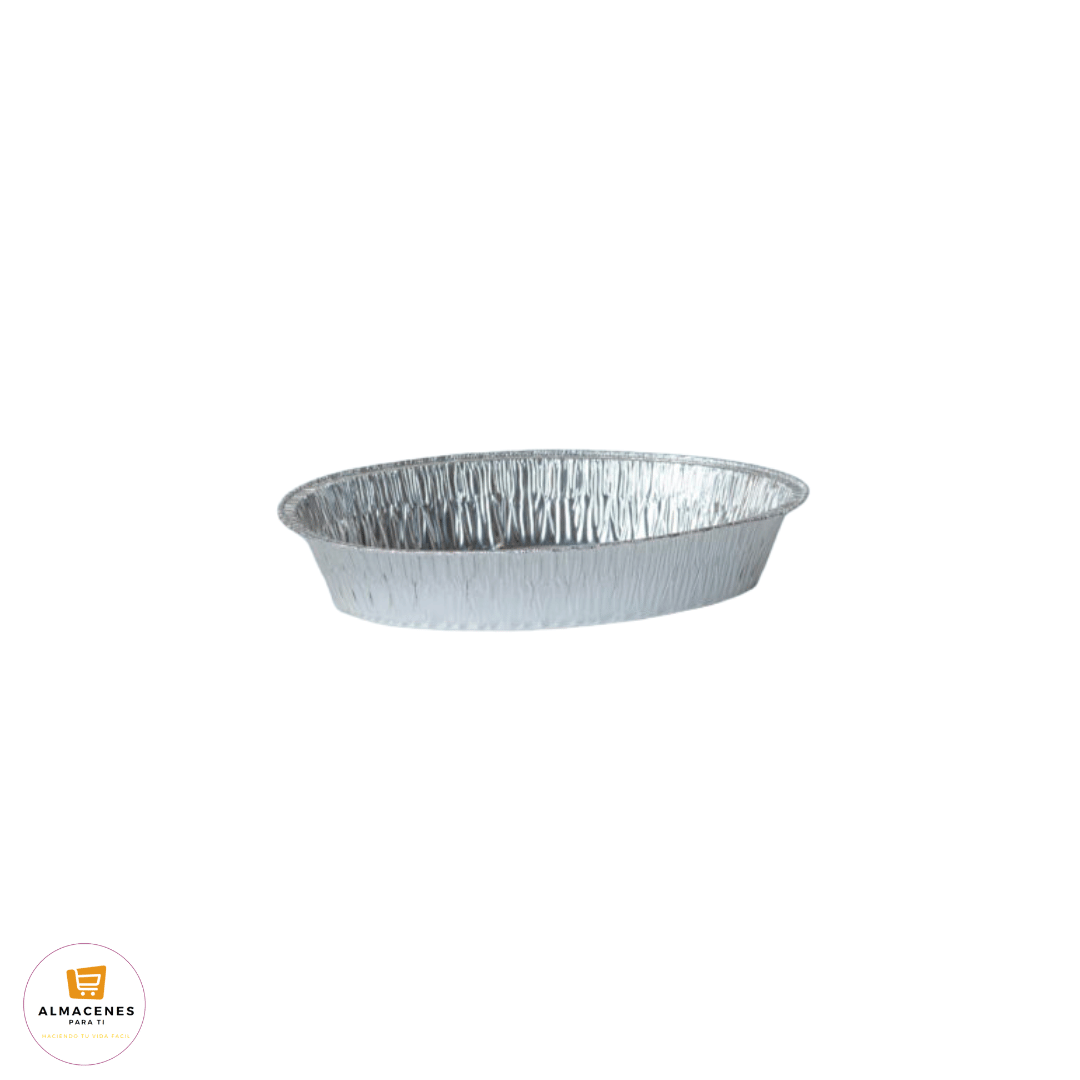 Molde  Ovalado De Aluminio 136oz Sin Tapa 12 Unidades